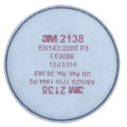 3M 2138 Organik-Ozon Asit Gazı Filtresi Ped P3+ 0075 64